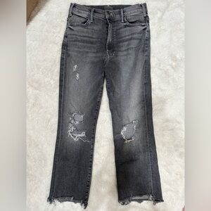 MOTHER denim the hustler crop 30